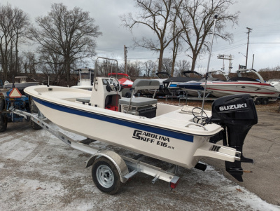 2025 Carolina Skiff E Series E16 JVX CC w/ 50 HP Suzuki Outboard