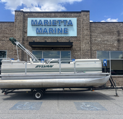 1999 Sylvan Elite 820 w/New Tohatsu Engine and Single Axle Trailer Included