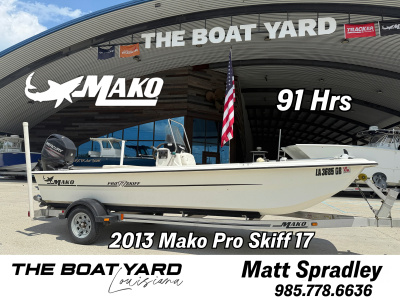 2013 Mako Pro Skiff 17