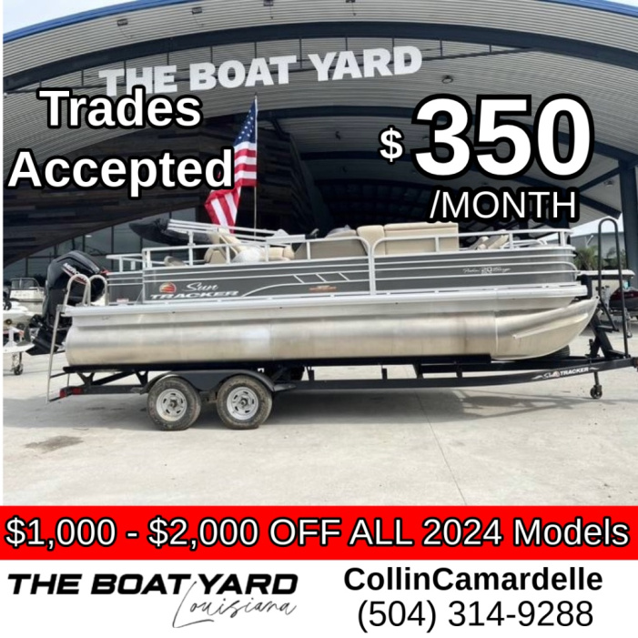 2024 Sun Tracker FISHIN' BARGE® 20 DLX - For Sale at Marrero, LA 70072 - ID 507334