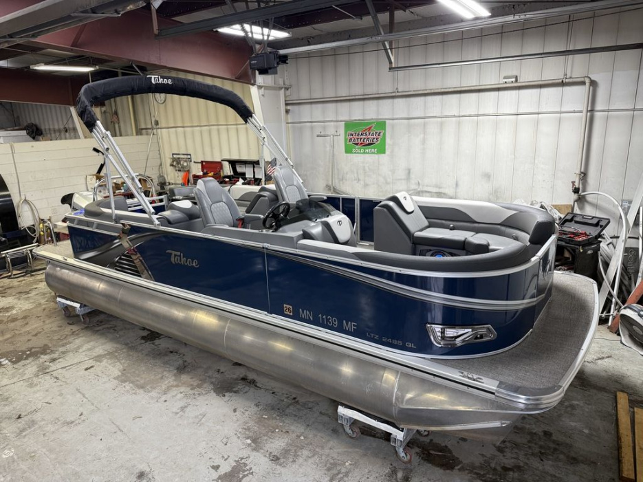 2022 Tahoe LTZ 2385 Quad Lounge Tritoon Pontoon & Honda 4-Stroke EFI - For Sale at Cedar, MN 55011 - ID 592458