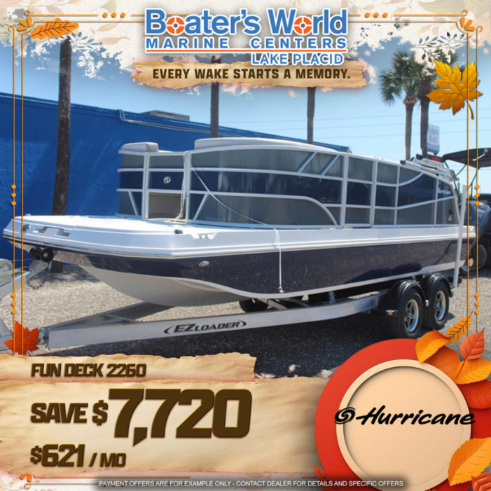 2025 Hurricane FunDeck 2260 REF - For Sale at Lake Placid, FL 33852 - ID 578626