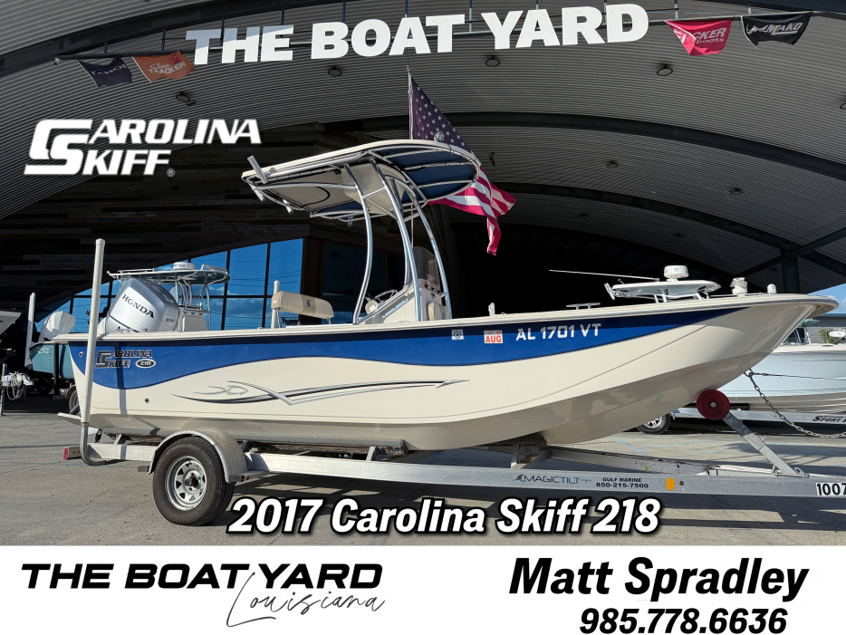 2017 Carolina Skiff 218 - For Sale at Marrero, LA 70072 - ID 597587