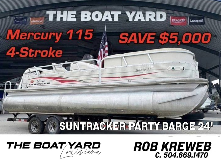 2006 Sun Tracker Party Barge 24 - For Sale at Marrero, LA 70072 - ID 586798