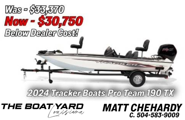 2024 Tracker Pro Team 190 TX - For Sale at Marrero, LA 70072 - ID 546441