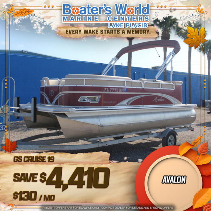 2016 Avalon GS Cruise 19' - For Sale at Lake Placid, FL 33852 - ID 598495