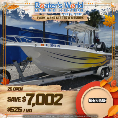 2016 Renegade 25 Open/OF