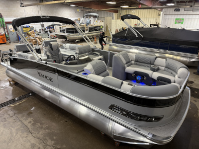 2025 Tahoe Cascade 2385 Quad Lounge Shift Flip Tritoon & Honda 4-Stroke EFI
