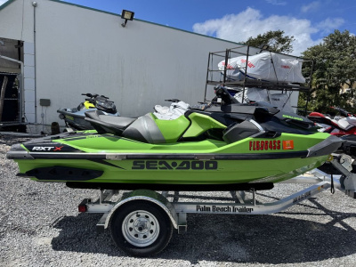 2020 Sea Doo RXT®-X® 300 IBR & Sound System Eclipse Black and Lava Red
