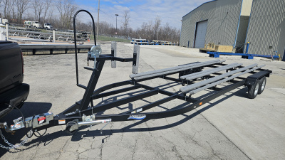 2026 Hoosier Trailer WFB222BRTT-13 HOOSIER PONTOON BOAT TRAILER W/ JACK, V// WIDE FRAME