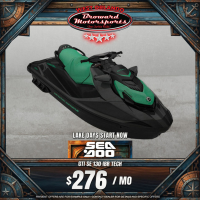 2026 Sea Doo GTI™ SE 130 iBR Tech, Audio, iDF, iBR