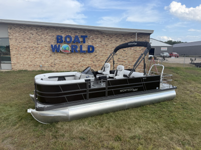 2026 Montego 8522 Swingback Deluxe Premium DLX Pontoon & Honda 4-Stroke EFI