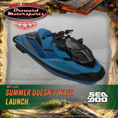 2026 Sea Doo RXP-X™ 325 Tech, BRP Premium A, iBR Gulfstream Blue Premium