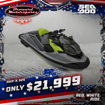 2026 Sea Doo RXP-X™ 325 Tech, BRP Premium A, iBR Ice Metal / Manta Green