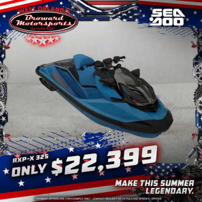2026 Sea Doo RXP-X™ 325 Tech, BRP Premium A, iBR Gulfstream Blue Premium