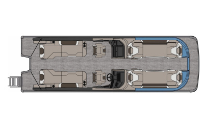 2026 Avalon Excalibur Quad Lounge Shift Windshield - 27'