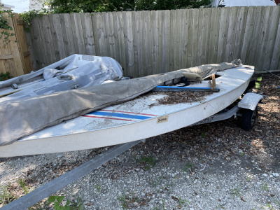 1977 Sunfish 14 sailboat