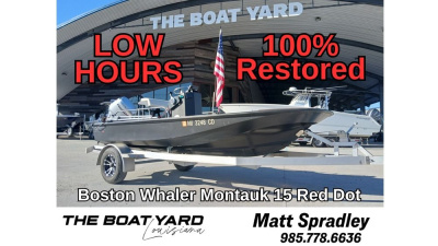 1980 Boston Whaler 150 Montauk Red Dot
