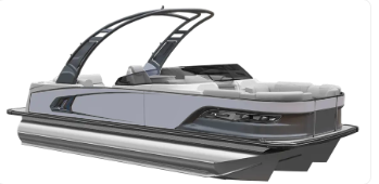 2027 Avalon Excalibur LTD 25' Quad Lounger Shift Windshield