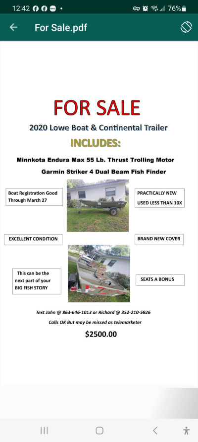 2020 Lowe 1436L