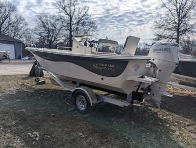 2025 Carolina Skiff 17 LS W/ 90 HP Suzuki (White)